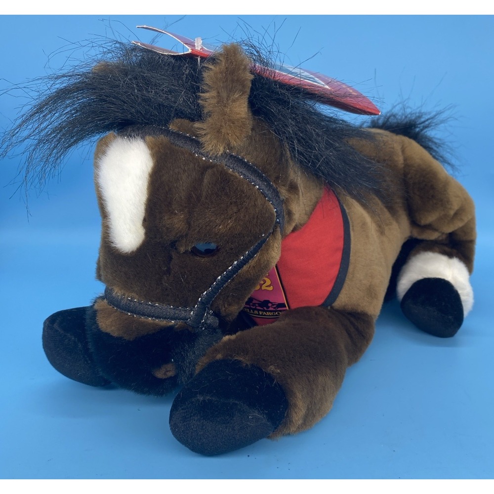 2007 Wells Fargo "Maggie" Legendary Horses 13" Plush Pony Red Bandana
